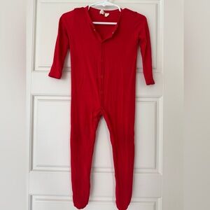 Kyte BABY Footie in Crimson size 6-12 months